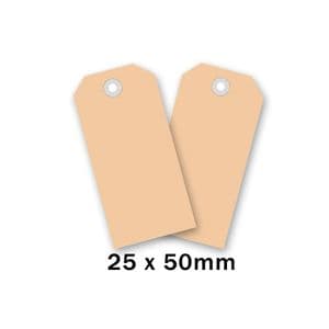 Picture 1 of Label nr 0 50mm x 25mm chamois onbedrukt karton 225gr.