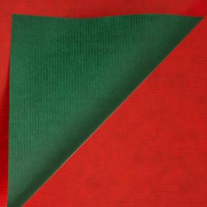 Picture 1 of Cadeaupapier 50cm x 200m rood/groen 990