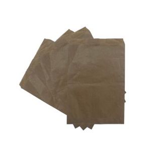 Picture 1 of Cadeauzakjes natron kraft 10cm x 16cm bruin onbedrukt 50gr / m2