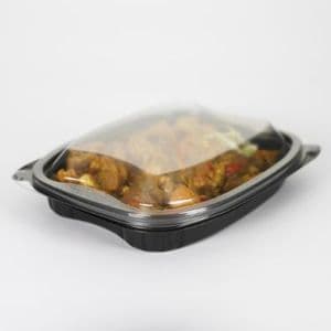 Picture 1 of Deksel bistro rechthoek 19cm x 15.5cm x 2.3cm ops transparant