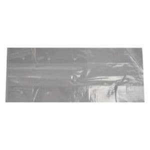 Picture 1 of Plastic zak ldpe met zijvouw 20cm x 12cm x 50cm 40µm geponst onbedrukt