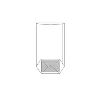 Picture 2 of Polyprop kruisbodem zak 12cm x 27.5cm 35µm blanco
