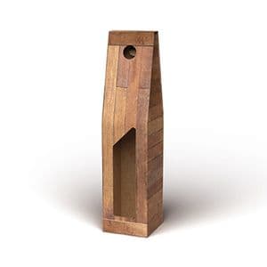 Picture 1 of Draagkarton 1 fles bruin teak