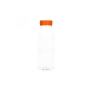 Picture 1 of Flessen met oranje dop 250ml pet transparant