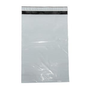 Picture 3 of Webshopzak 25cm x 35cm + 5cm 50µm wit onbedrukt