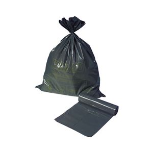 Picture 2 of Afvalzak 60cm x 80cm 50µm grijs 60L komo ldpe