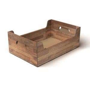 Picture 2 of Kartonnen kisten 42cm x 29cm x 14cm bruin teak