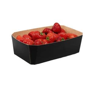 Picture 4 of Fruitbak karton 9.2cm x 16.5cm x 5.5cm 500gr zwart