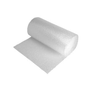 Picture 1 of Luchtkussenfolie 75cm x 50m 60µm transparant lldpe 2 laags 30 mm noppen