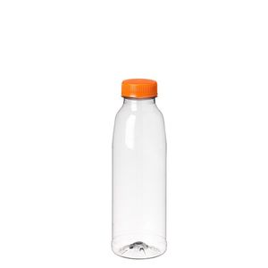 Picture 1 of Flessen met oranje dop 500ml pet transparant