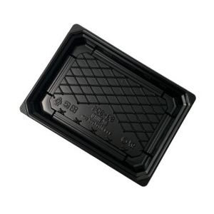 Picture 1 of Sushi tray 18.5cm x 13.3cm x 2.2cm zwart PS