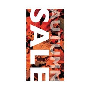 Picture 1 of Reclameposter rechthoek 50cm x 94cm autumn sale