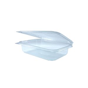 Picture 1 of Cups met deksels rechthoek 18.5cm x 13.5cm x 4.5cm 750ml pet transparant