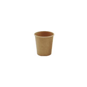 Picture 1 of Cup rond 6cm x 6.5cm kraft bruin