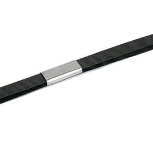 Picture 3 of P.p. omsnoeringsband 16mm x 1000m x 7.5cm 0.50mm zwart dispenserdoos