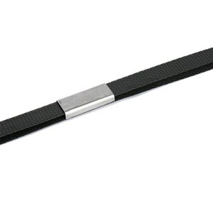 Picture 2 of P.p. omsnoeringsband 16mm x 1000m x 7.5cm 0.50mm zwart dispenserdoos