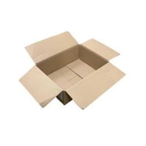 Picture 2 of Amerikaanse vouwdoos 408mm x 306mm x 234mm enkel golf C bruin onbedrukt