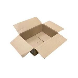 Picture 2 of Amerikaanse vouwdoos 408mm x 306mm x 234mm enkel golf C bruin onbedrukt