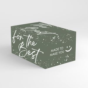 Picture 1 of Pakketdoos A 310mm x 200mm x 140mm kraft groen the best