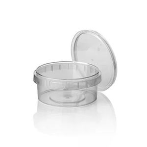 Picture 1 of Cups met deksels rond 9.5cm x 4.9cm 210ml pp transparant