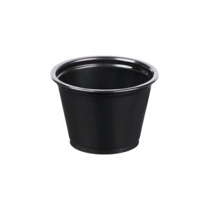 Picture 1 of Cup rond 7.03cm x 4cm 100ml pp zwart