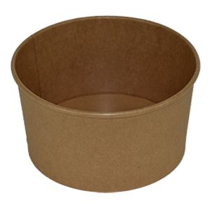 Picture 1 of Bowl rond 14.5cm x 7.7cm 1000ml karton kraft bruin