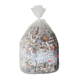 Picture 2 of Afvalzak 80cm x 100cm 18µm transparant 125L hdpe