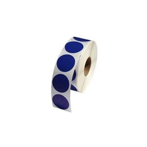 Picture 2 of Etiket op rol 35mm blauw