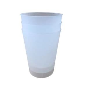 Picture 1 of Beker re-useable pp recht 4.7cm 11.8cm 330ml mat transparant