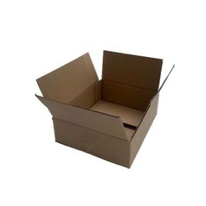 Picture 2 of Amerikaanse vouwdoos 220mm x 180mm x 65mm enkel golf B bruin onbedrukt