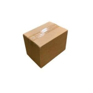 Picture 1 of Amerikaanse vouwdoos 210mm x 150mm x 150mm enkel golf B bruin onbedrukt