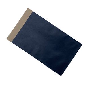 Picture 1 of Cadeauzakjes natron kraft 12cm x 19cm blauw onbedrukt 70gr / m2