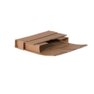 Picture 2 of Wikkelverpakking met plakstrip 330mm x 330mm x 50mm - bruin