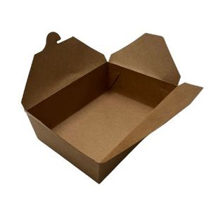 Picture 4 of Menubox take away 21.5cm x 16cm x 6.5cm 2000ml bruin kraft