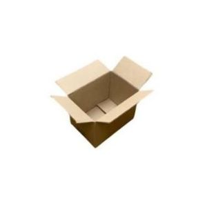 Picture 2 of Amerikaanse vouwdoos 210mm x 150mm x 150mm enkel golf B bruin onbedrukt