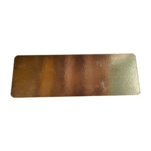 Picture 2 of Goudkarton rechthoekig, afgeronde hoek 48cm x 16.5cm metallic goud/zwart