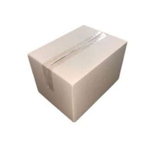 Picture 1 of Amerikaanse vouwdoos 305mm x 220mm x 200mm enkel golf B bruin onbedrukt