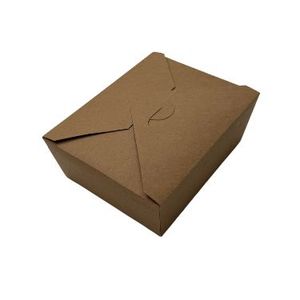 Picture 3 of Menubox take away 15.3cm x 12cm x 6.4cm 1350ml kraft Kraft/PLA