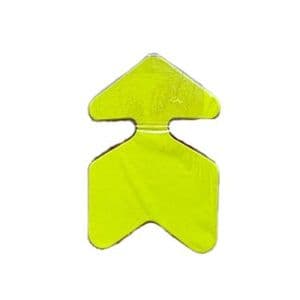 Picture 1 of Prijskaart fluor geel en rood 16cm x 24cm pijl