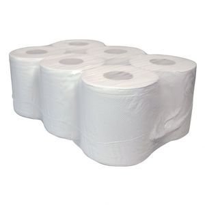 Picture 1 of Poetsrol Paper2Paper 100% cellulose 20cm x153m midi 2 laags wit