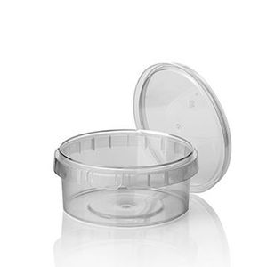Picture 1 of Cups met deksels rond 9.5cm x 4.5cm 180ml pp transparant