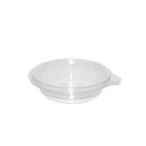 Picture 1 of Cups met deksels rond 11.5cm x 3cm 250ml pet transparant