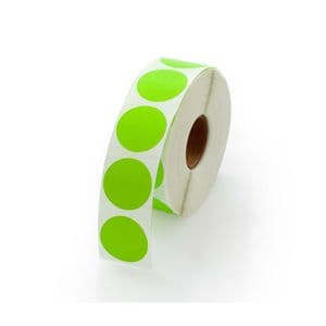 Picture 2 of Etiket op rol 35mm groen