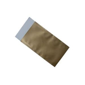 Picture 2 of Cadeauzakjes gebleekt kraft 7cm x 13cm goud onbedrukt 70gr / m2