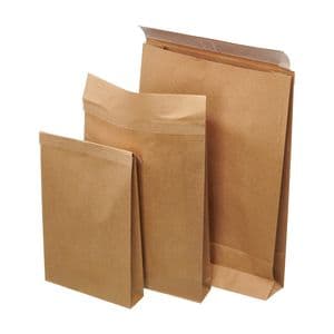 Picture 3 of Webshopzak 45cm x 12cm x 43cm + 8cm bruin