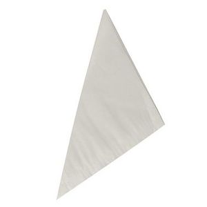 Picture 1 of Gebleekt wit puntzak 17cm x 17cm wit onbedrukt