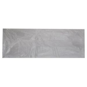 Picture 1 of Plastic zak hdpe met zijvouw 14cm x 8cm x 55cm 8µm ongeperforeerd onbedrukt