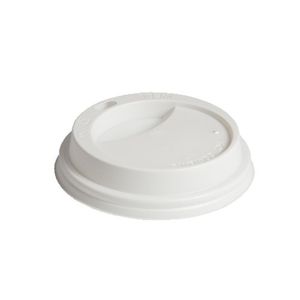 Picture 1 of Deksel plastic travellid 8cm wit