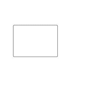 Picture 1 of Etiket op rol 75mm x 36mm wit