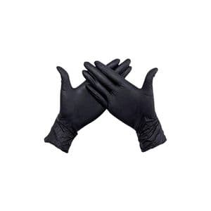 Picture 1 of Handschoenen Nitril ongepoederd 5 gram L zwart